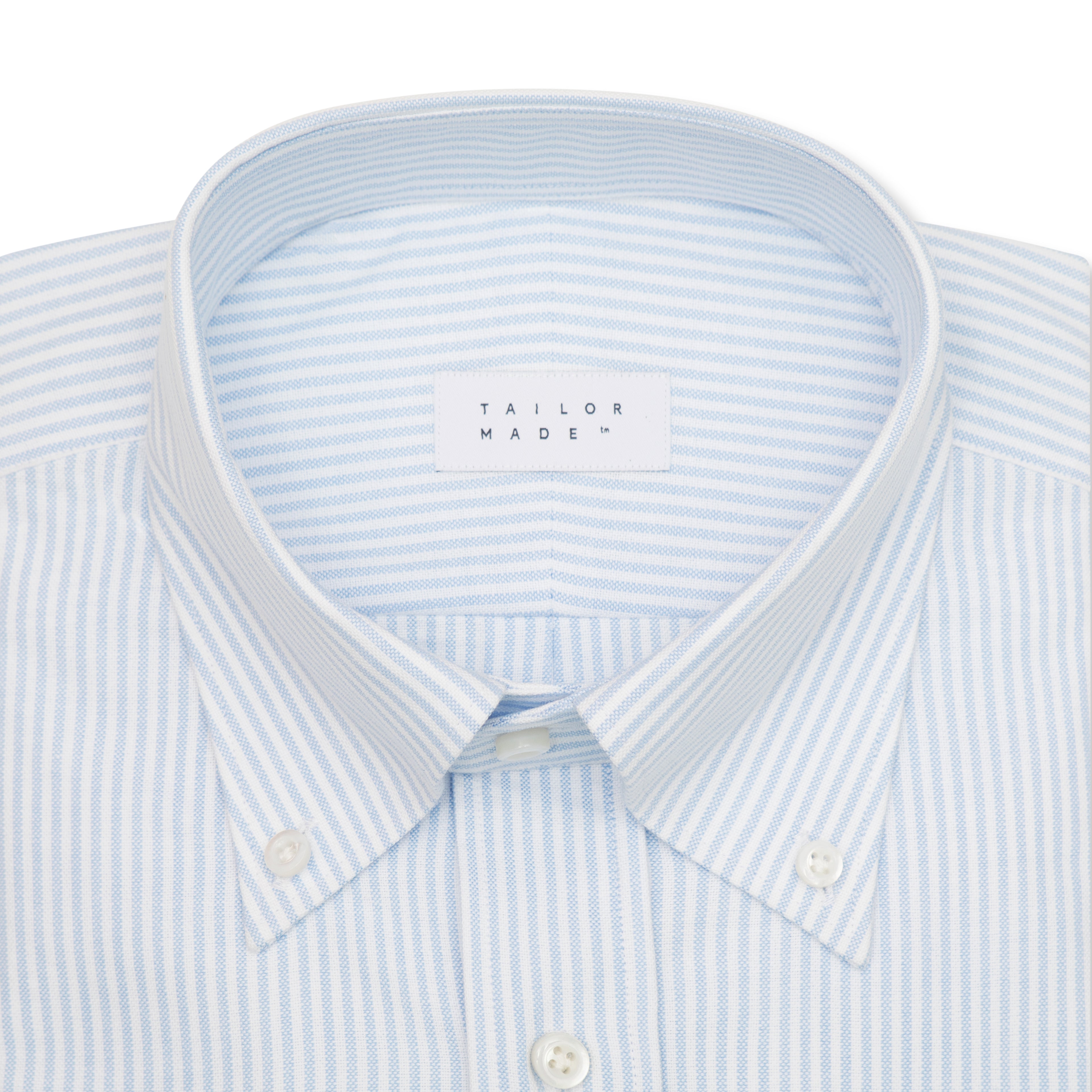 Light Blue University Stripe Oxford Button Down Shirt