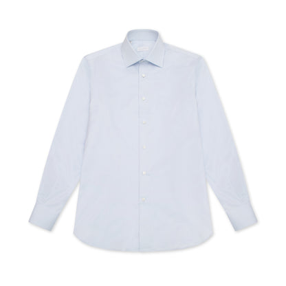 Light Blue Twill Classic Collar Shirt