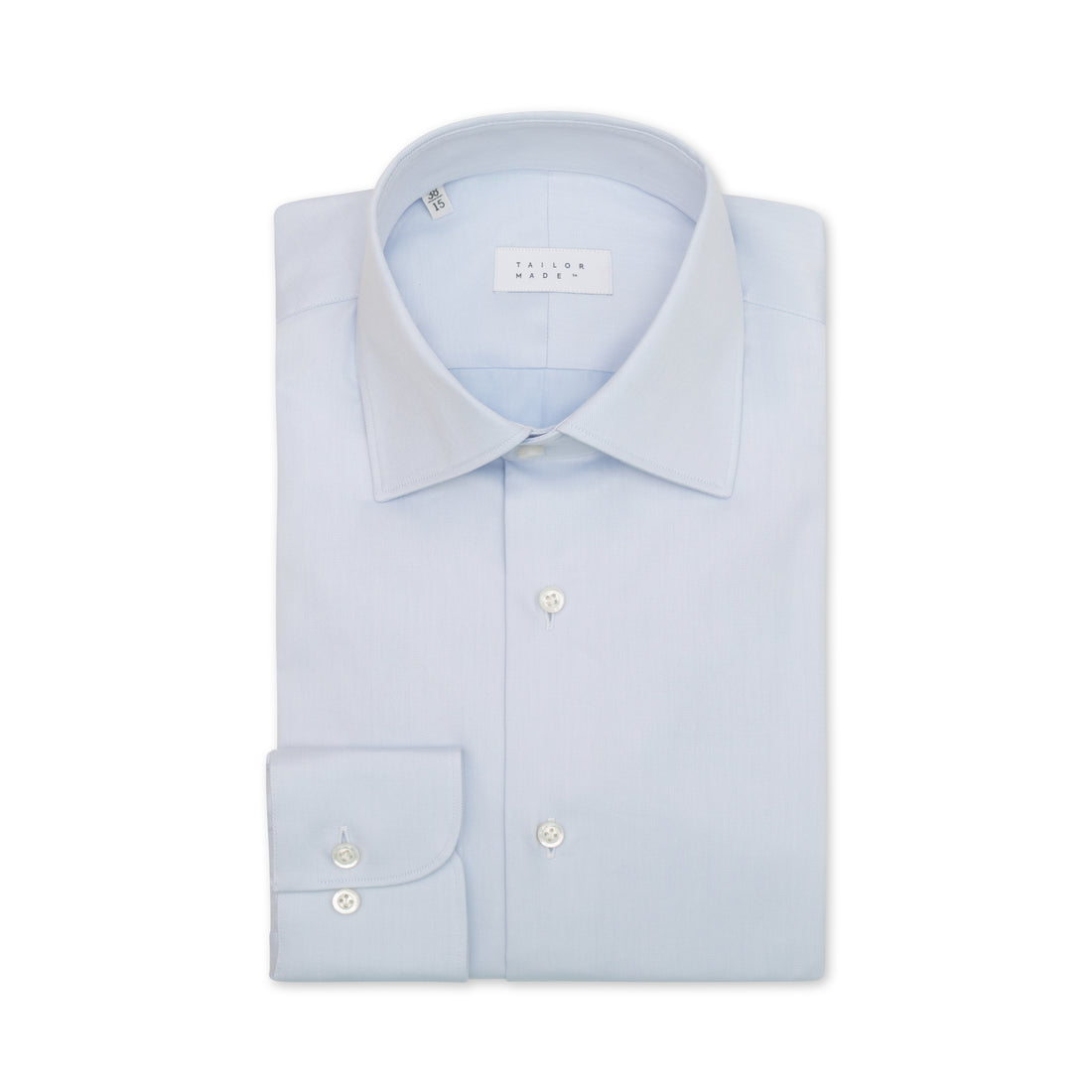 Light Blue Twill Classic Collar Shirt