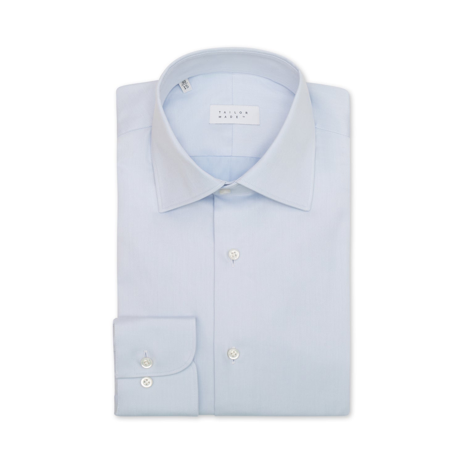 Light Blue Twill Classic Collar Shirt