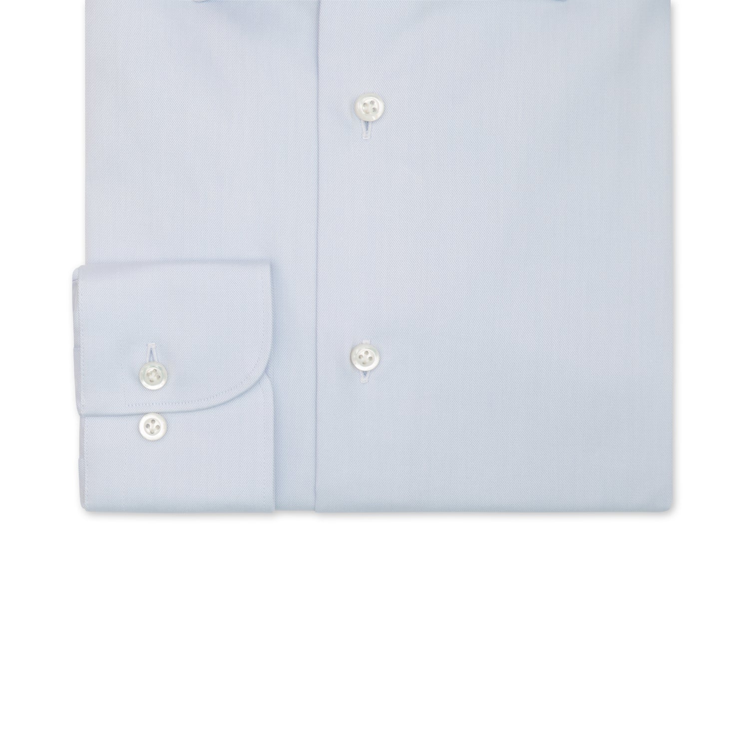 Light Blue Twill Classic Collar Shirt