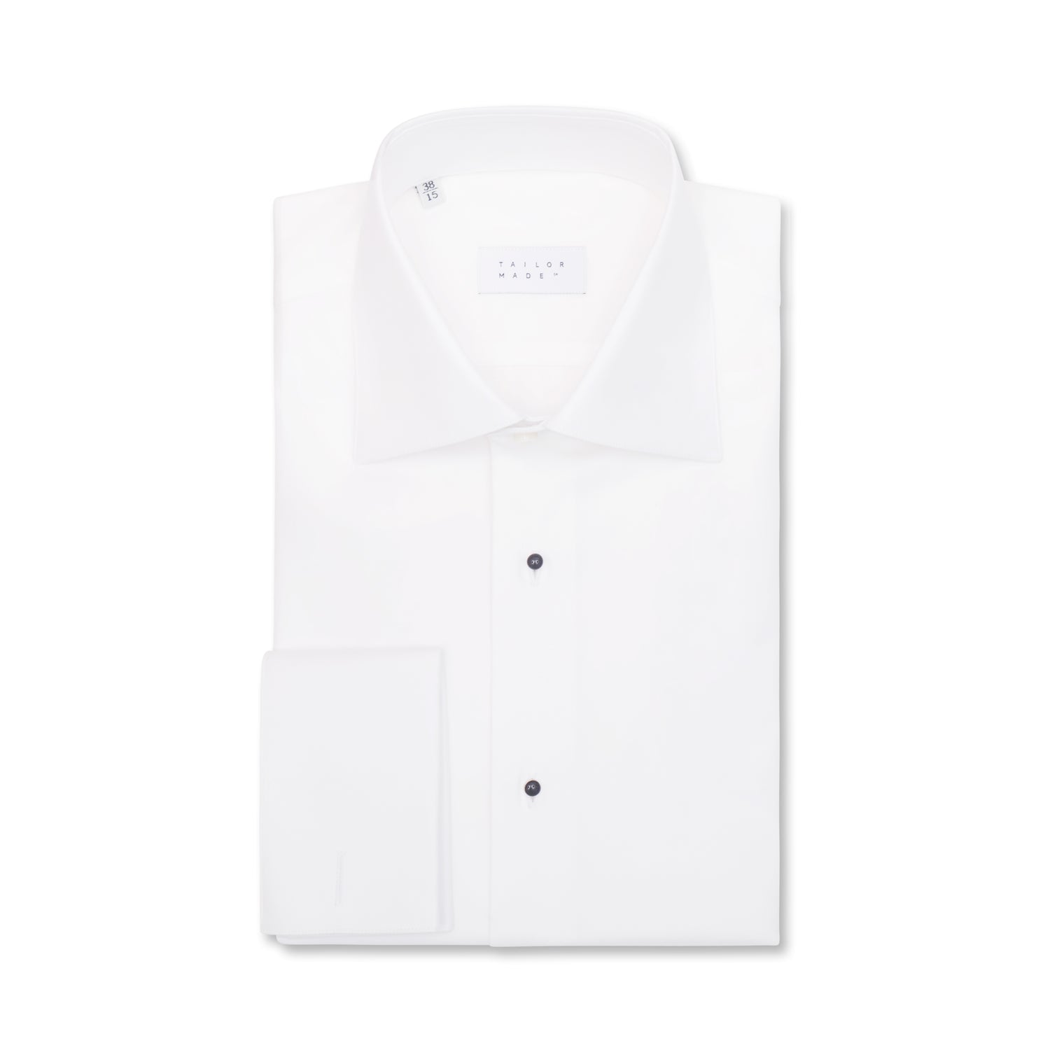 White Dinner Shirt with Black Studs