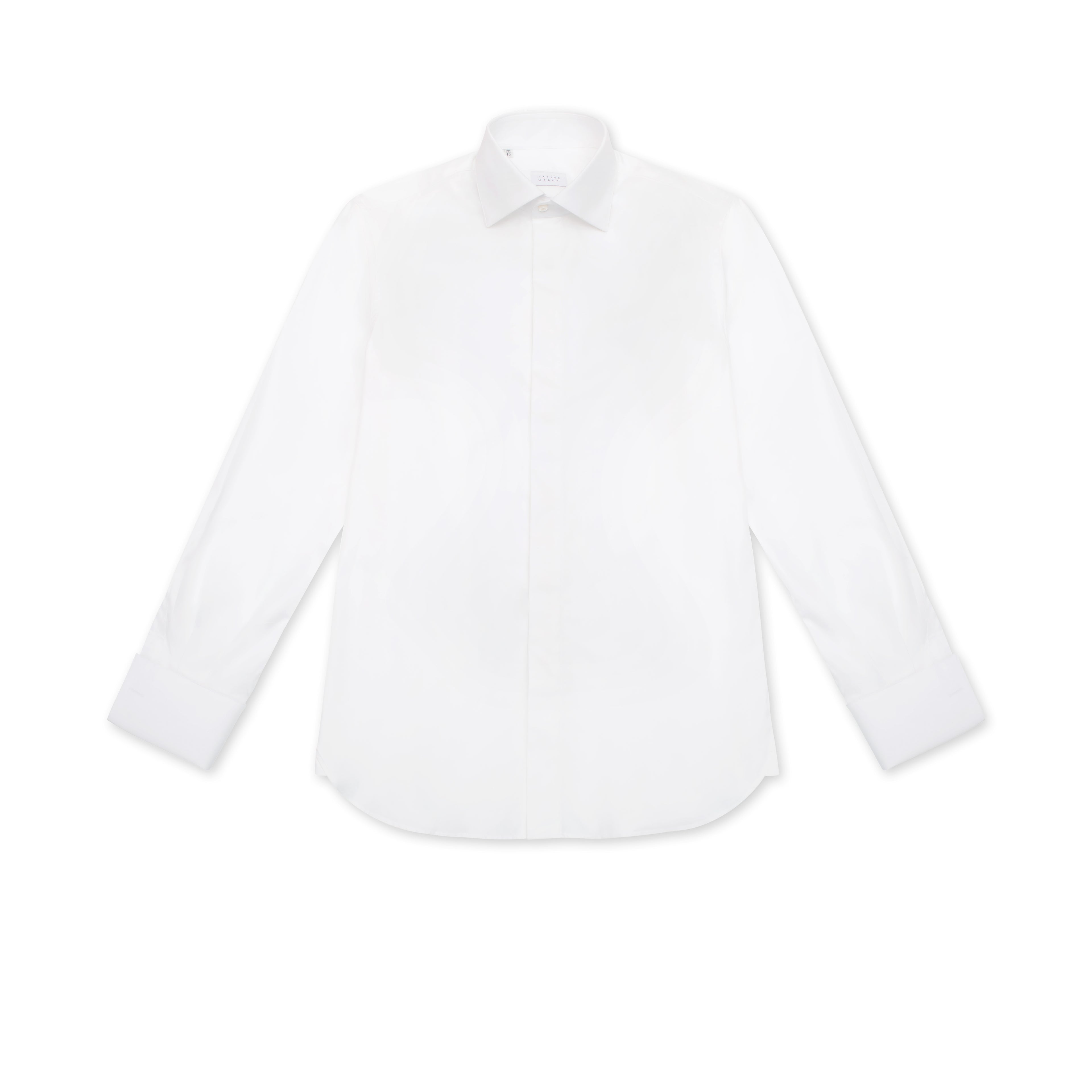 White Dinner Shirt with Fly Front