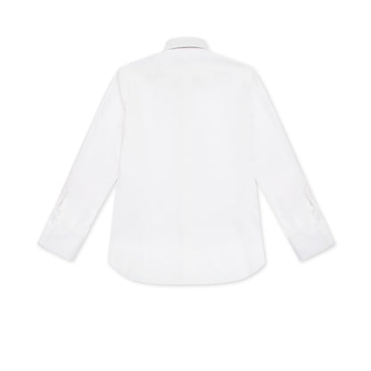 White Dinner Shirt with Fly Front