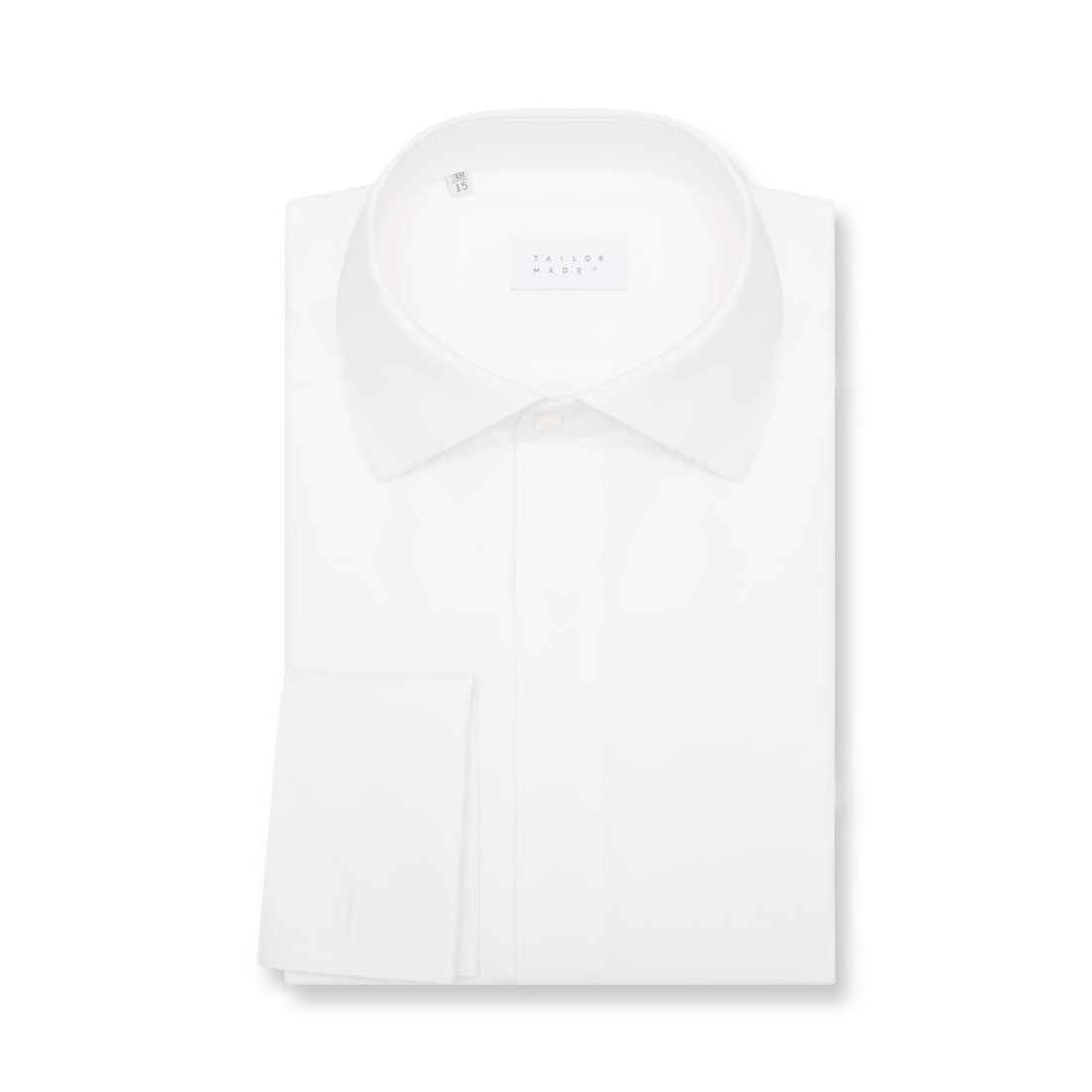 White Dinner Shirt with Fly Front