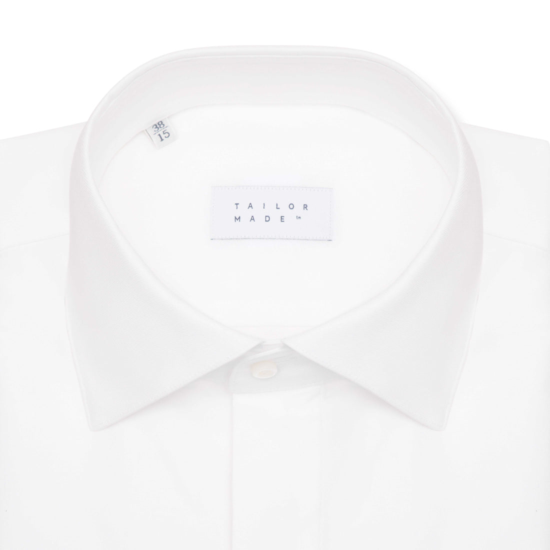 White Dinner Shirt with Fly Front