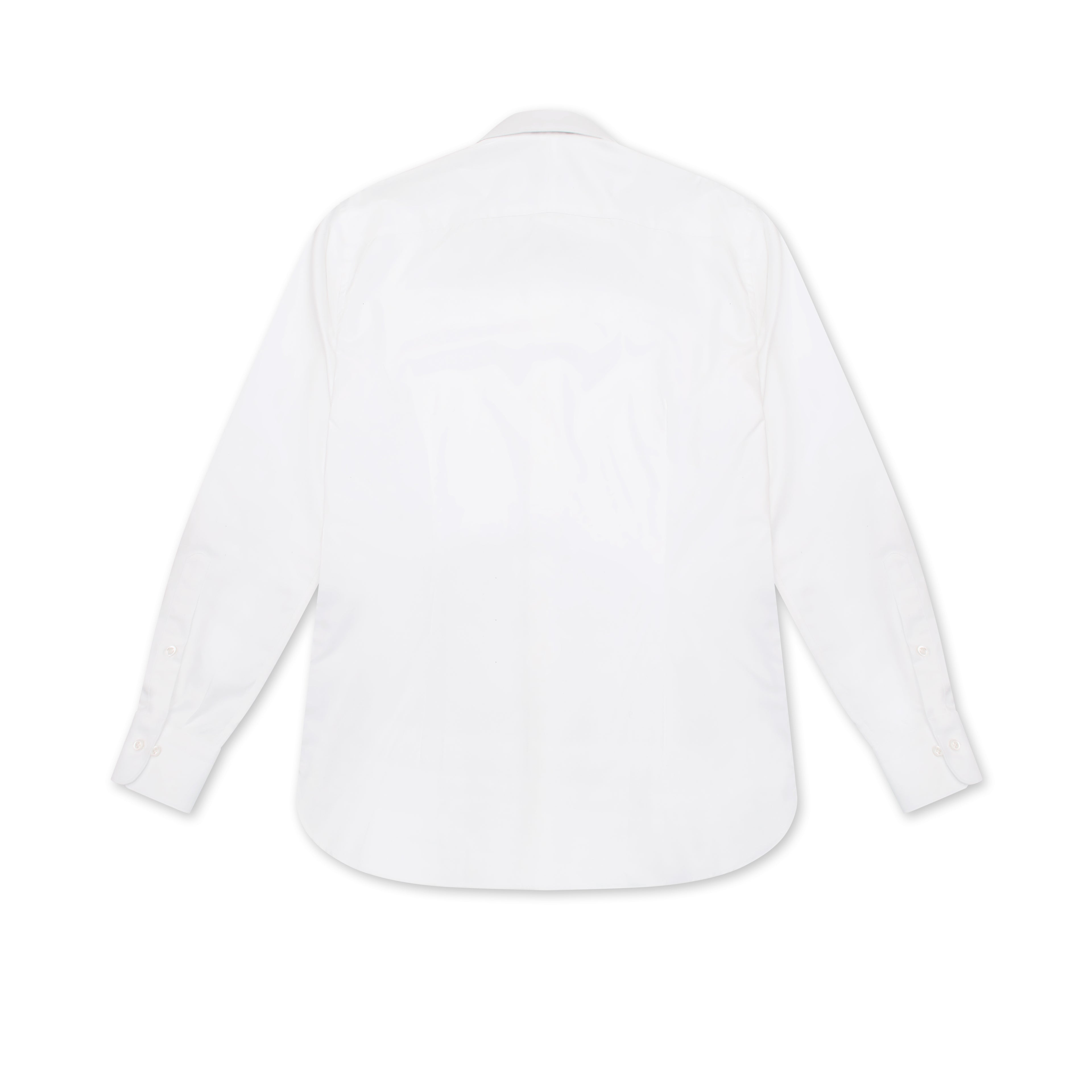 White Twill Classic Collar Shirt