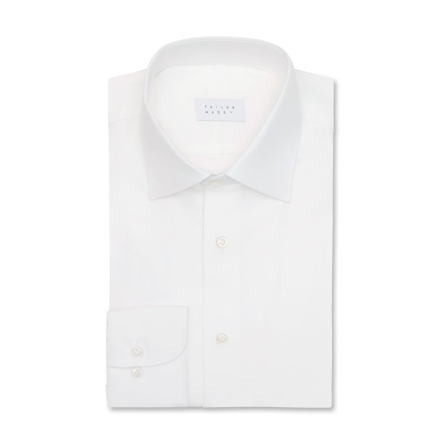 White Twill Classic Collar Shirt