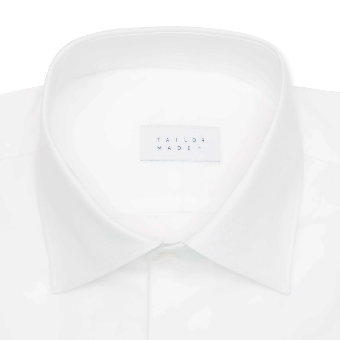 White Twill Classic Collar Shirt