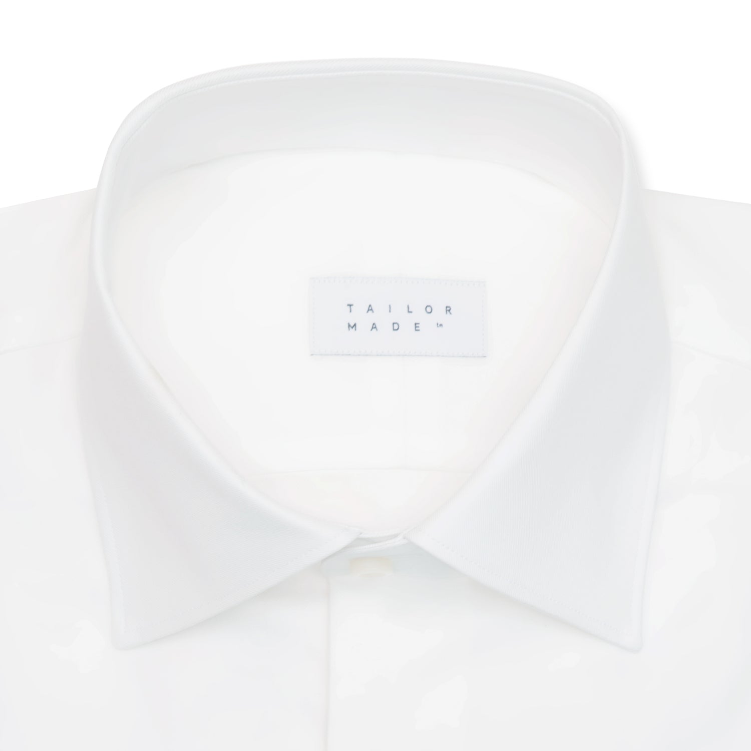 White Twill Classic Collar Shirt