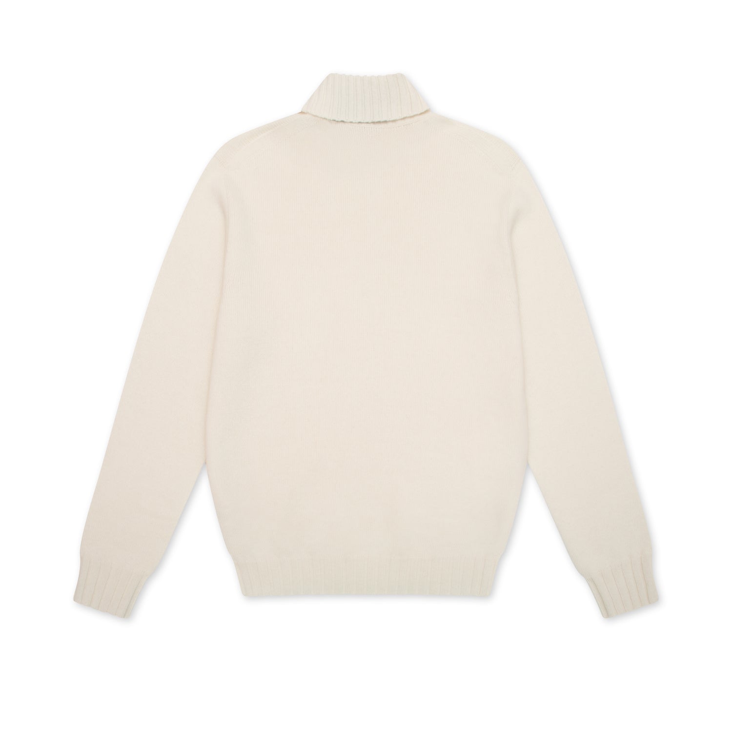 Off White Pure Cashmere Roll Neck