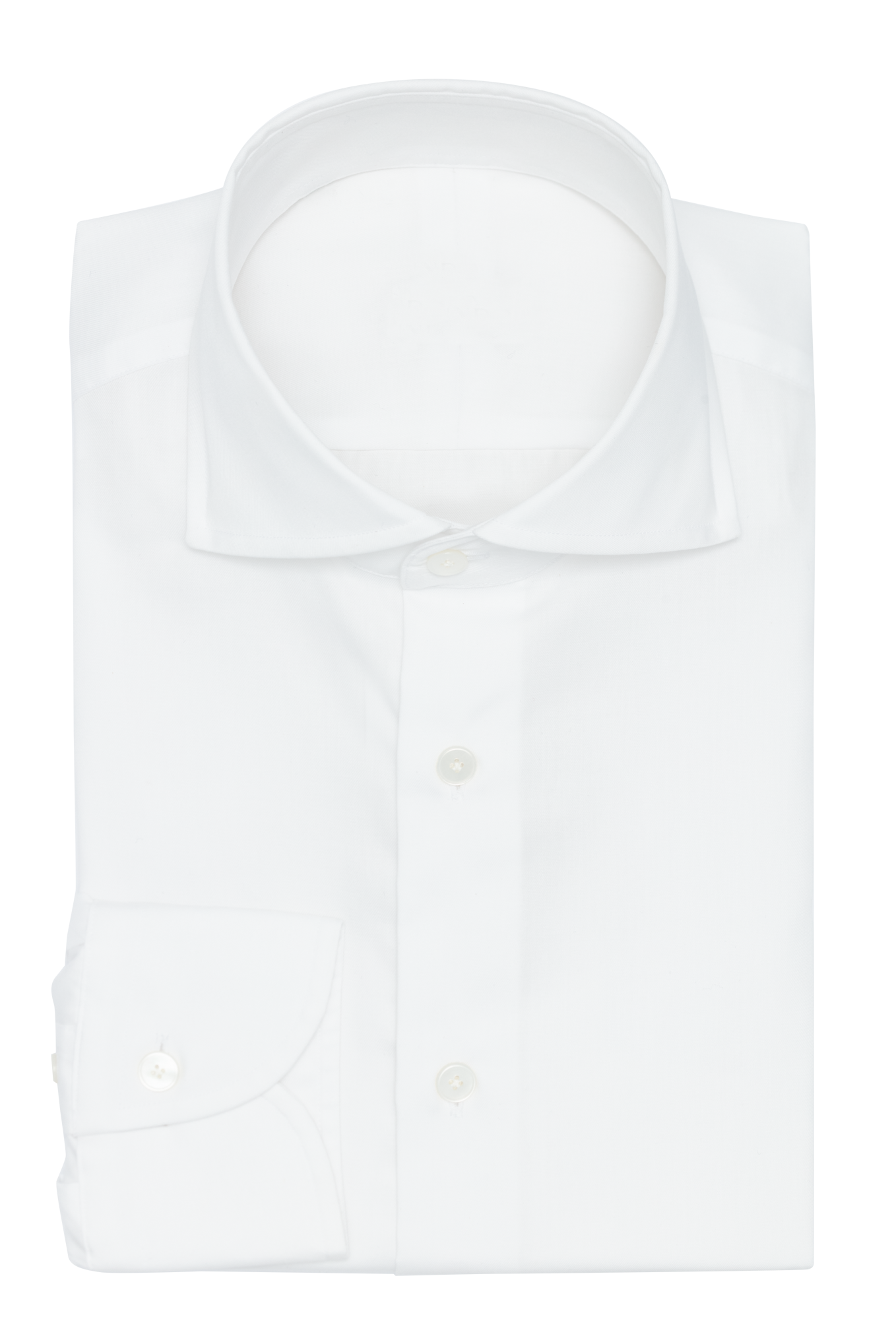 White Twill Classic Collar Shirt